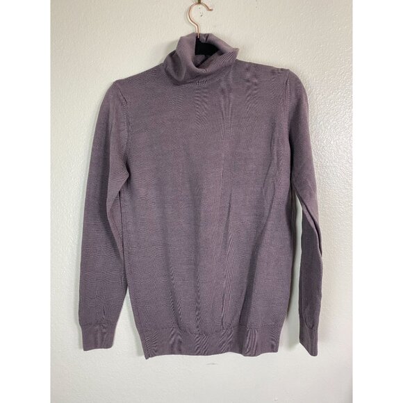 Marks & Spencer Purple Turtleneck Long Sleeve Sweater Knit UK 8 Women size US 4 - Picture 11 of 13